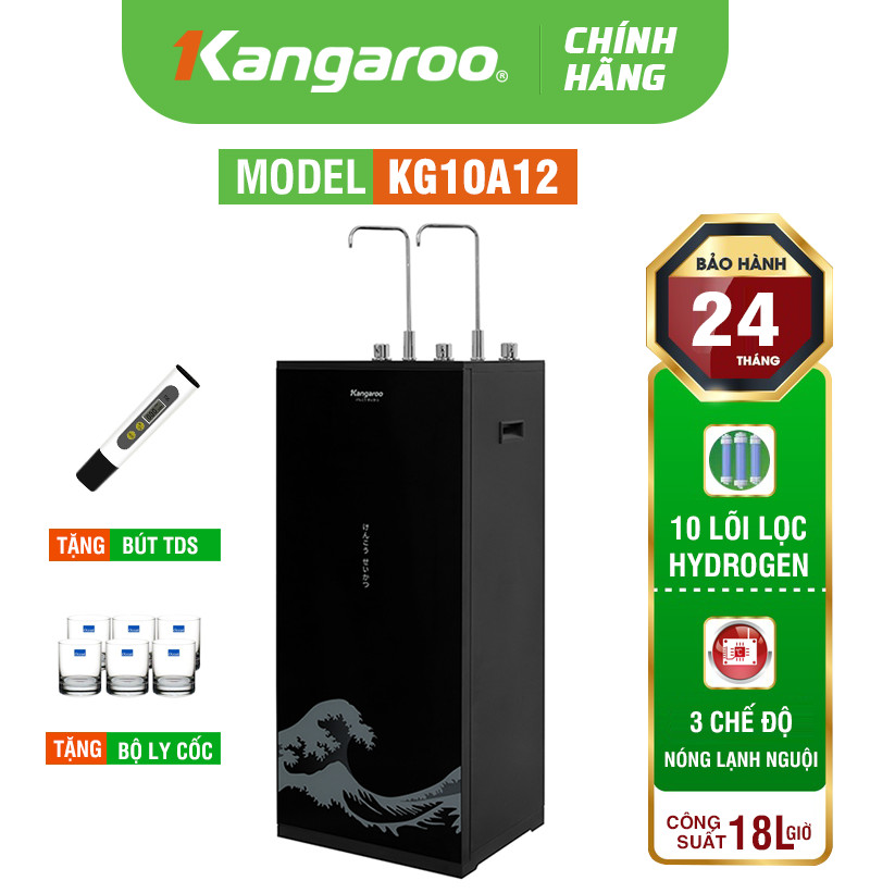 MÁY LỌC NƯỚC KANGAROO HYDROGEN NÓNG LẠNH KG100MVT