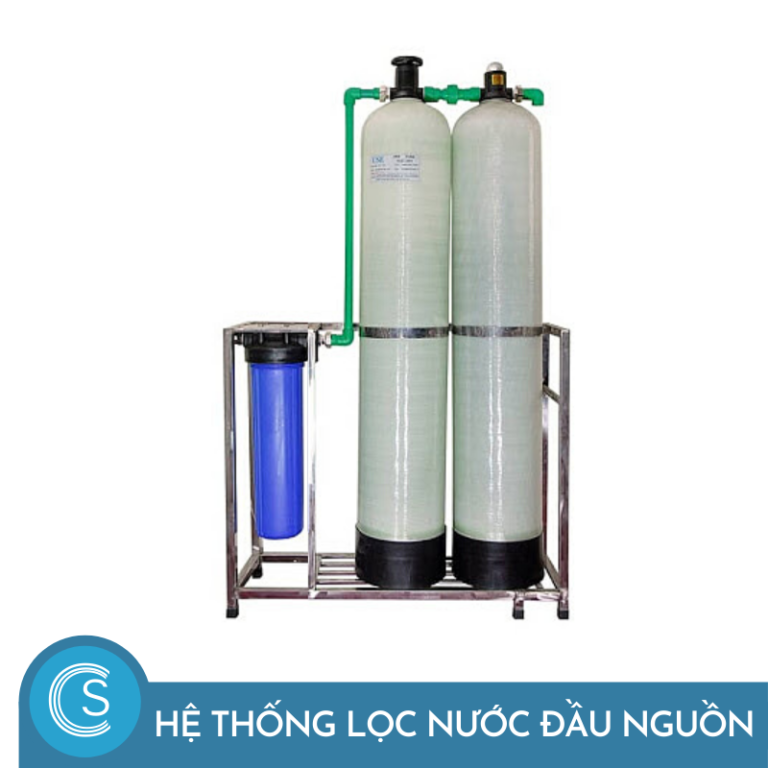 Bộ lọc nước sinh hoạt nước máy, nước giếng khoan 2 cột Compositer