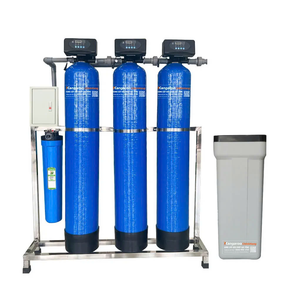 Bộ lọc tổng đầu nguồn gia đình 3 cột composite, Van tự động