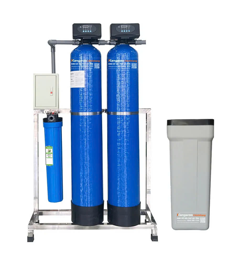 Bộ lọc tổng đầu nguồn gia đình 2 Cột Composite, Van tự động,